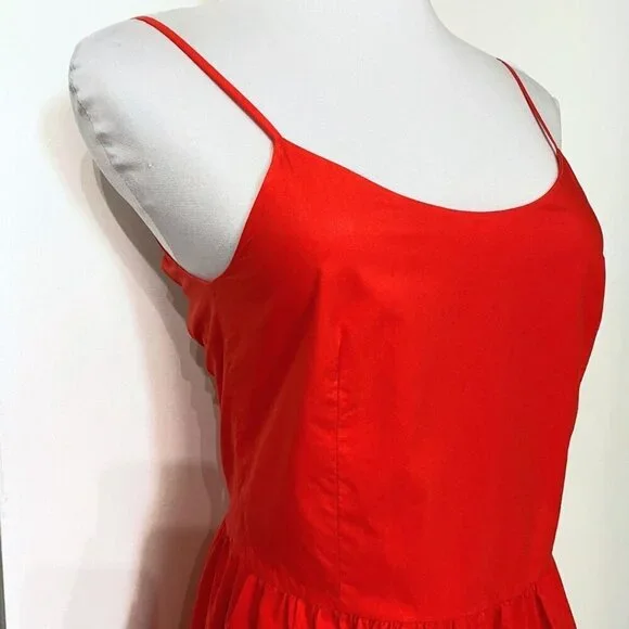 & Other Stories Red Midi Dress - Picture 4 of 10